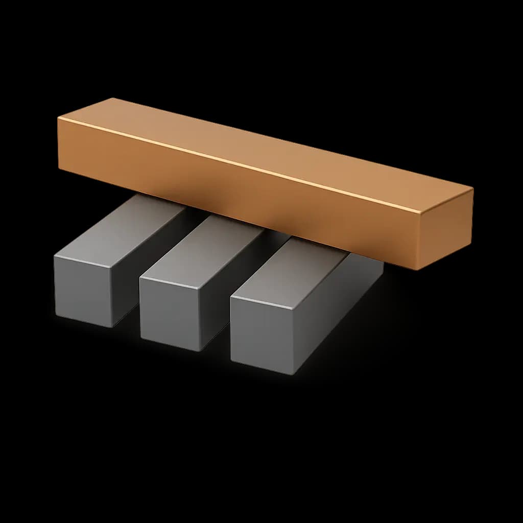 Квадрат бронзовый