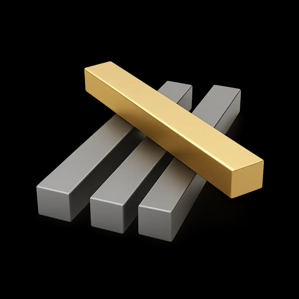 Квадрат латунный