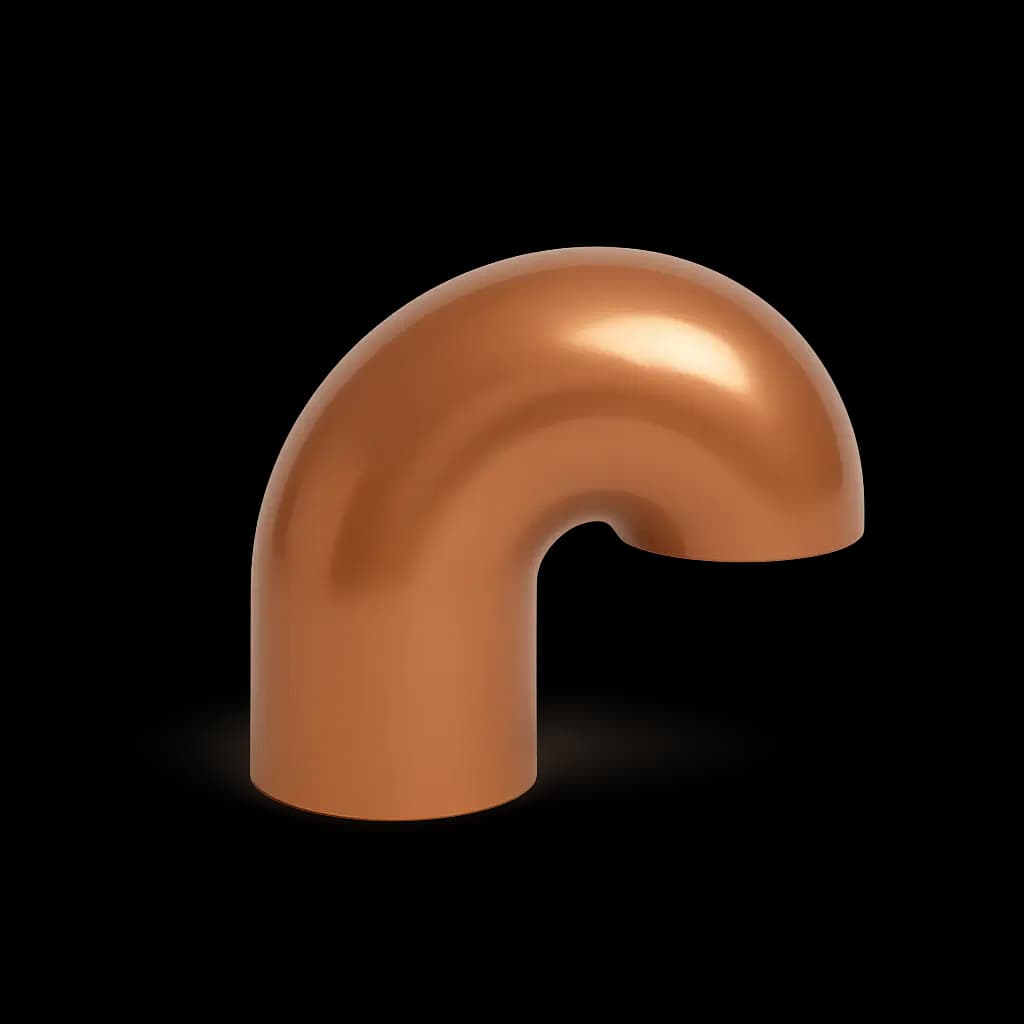 Отвод медный