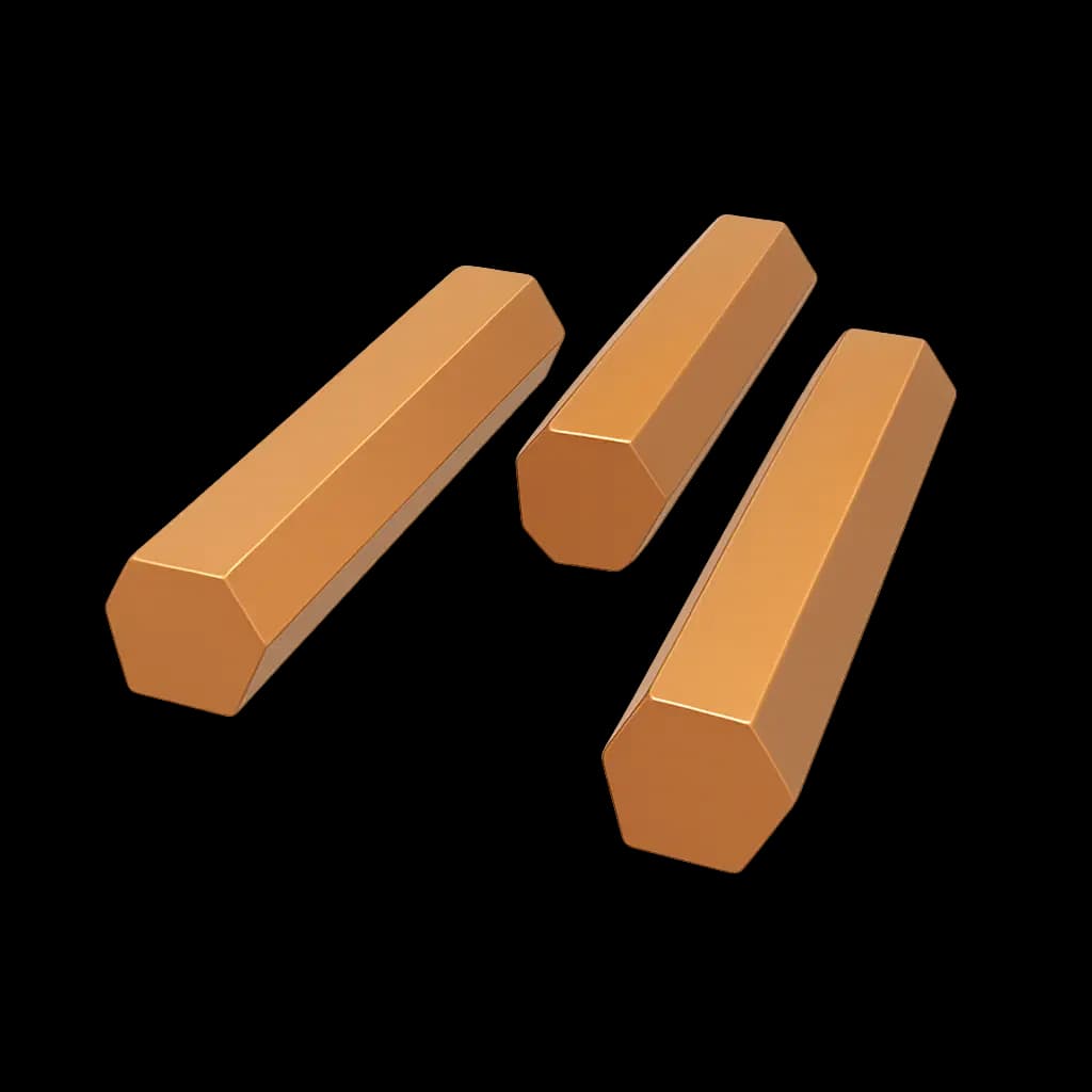 Шестигранник бронзовый