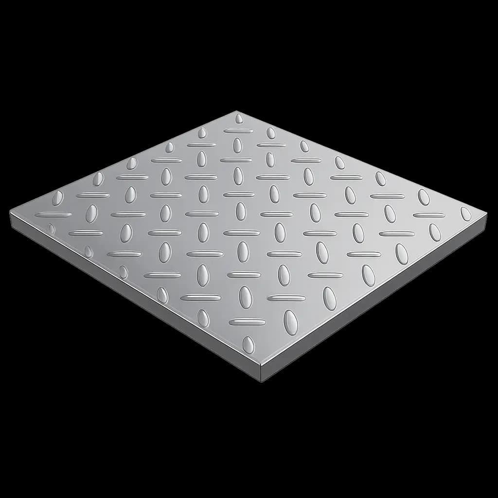 Лист дюралевый рифлёный