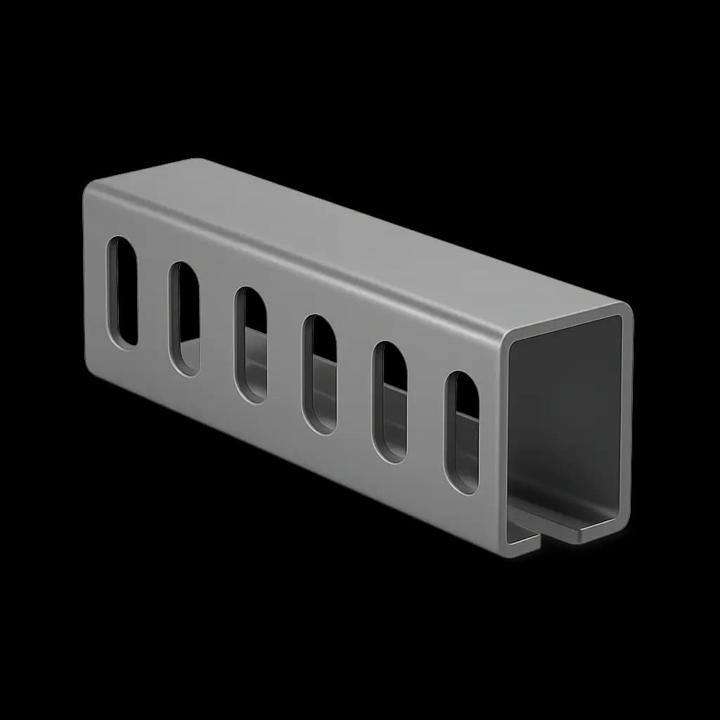 Швеллер перфорированный ШП 160х80х4 мм