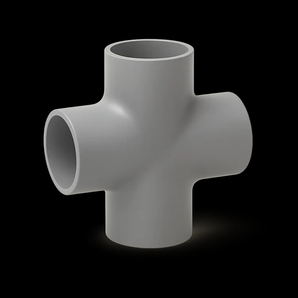 Безраструбная крестовина 125х100х100 мм двухплоскостная 88 гр