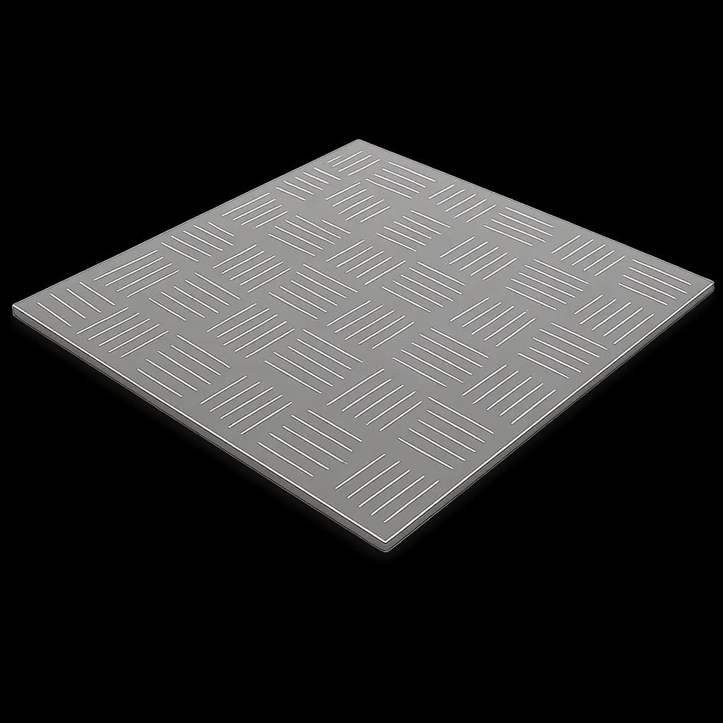 Лист рифлёный алюминиевый