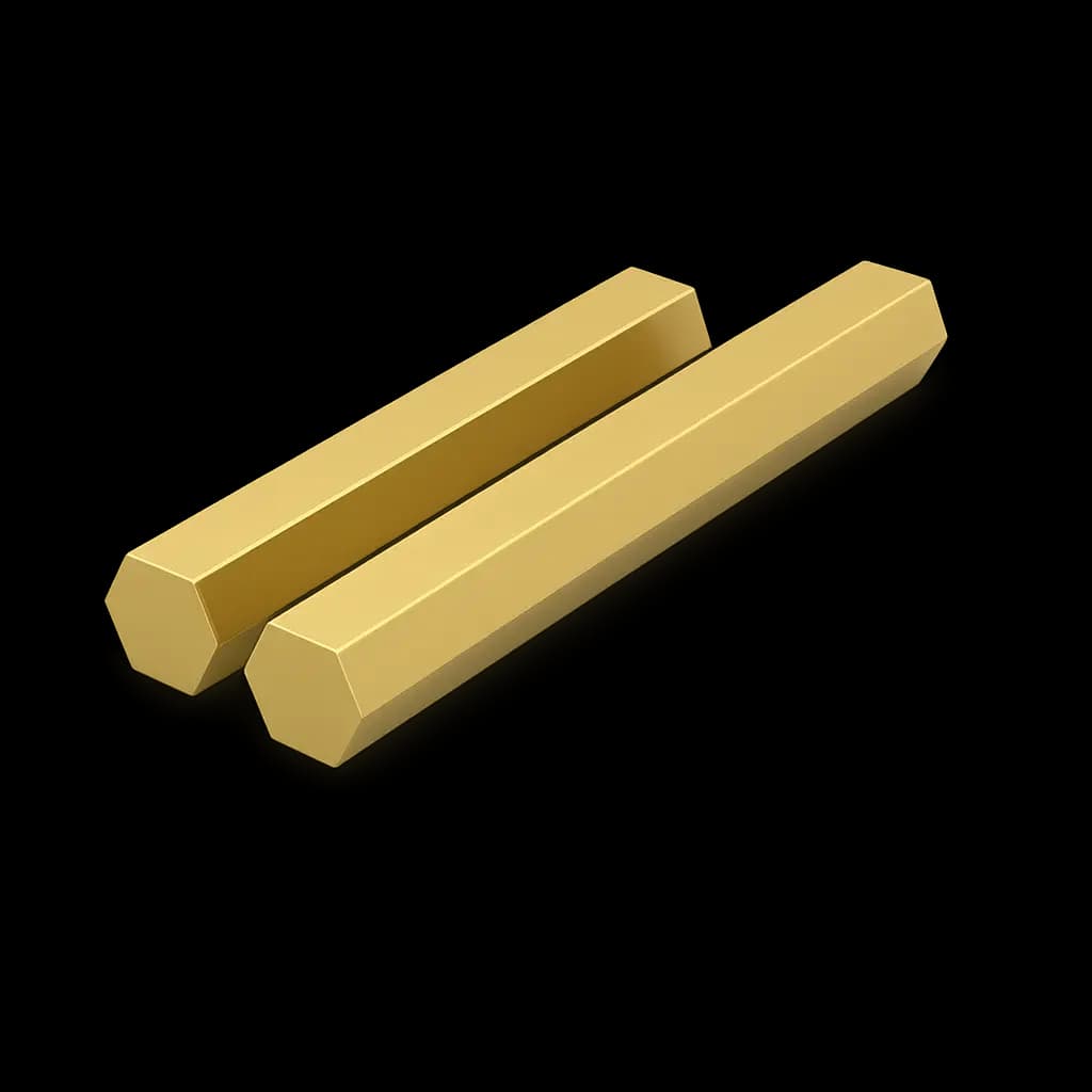 Шестигранник латунный