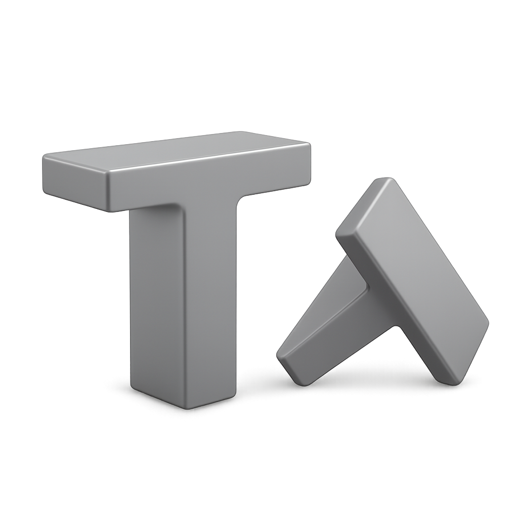 Тавр алюминиевый